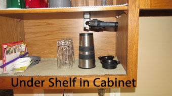 Standard Gun Mount Under Cabinet