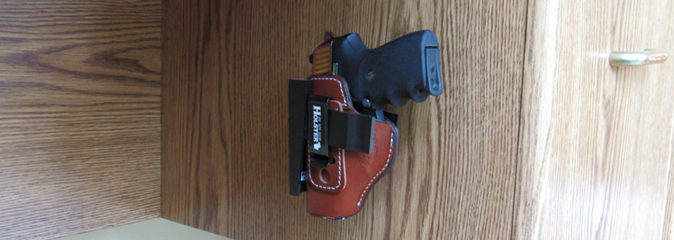 Wide Holster Rest - Desk Gun Mount 