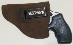 j- frame brown suede holster