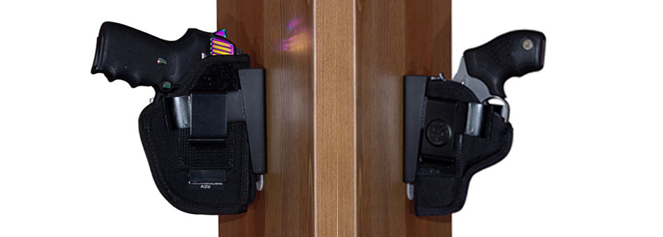 Wide Holster Rests-Bedside Gun Mount